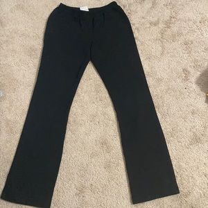 black wide leg leggings/ sweatpants
